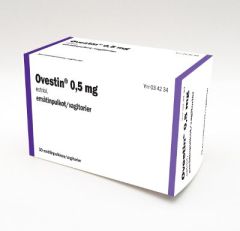 OVESTIN emätinpuikko 0,5 mg 30 fol